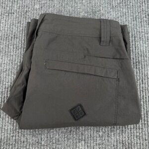 Off the Grid Men's Stretch Cargo Field Short 30 Gray Charcoal Nylon Spandex Zip